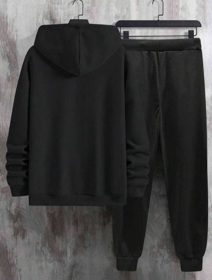 Mens Hoodie and Pants Set by Tee Tall - MHPSTT26 - Black Black