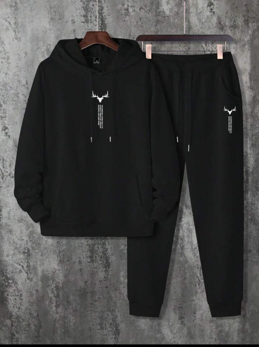 Mens Hoodie and Pants Set by Tee Tall - MHPSTT32 - Black Black